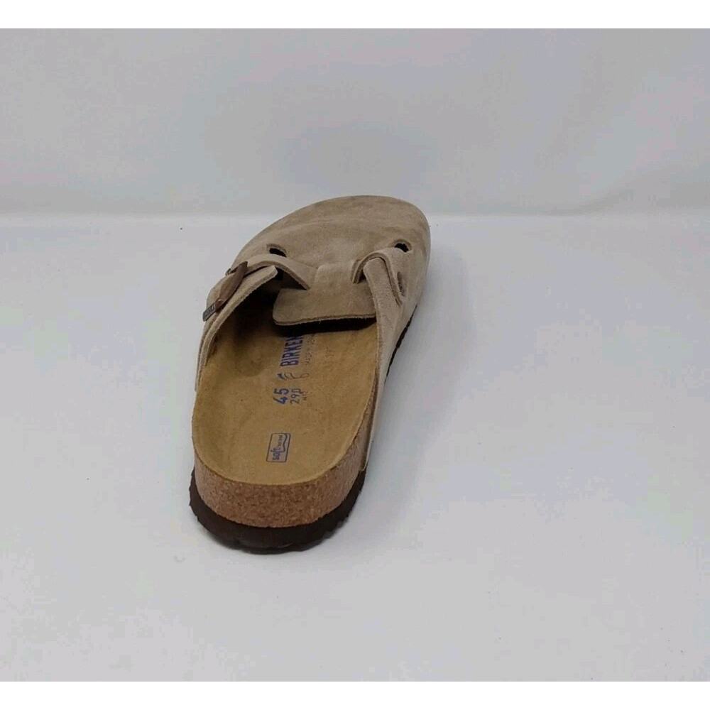 Birkenstock Boston Soft Footbed Taupe Suede Clogs Size EU 45 US 12 Regular Fit - Picture 13 of 16